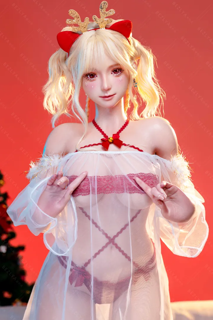 155cm (5ft1) E-Cup Lightweight Silicone Sex Doll, Movable Jaw Head momo